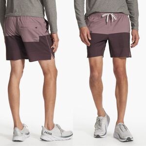 Vuori NWT Trail Short Men’s XL 6.5” Inseam Mahogany Stripe